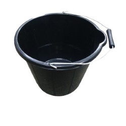 Heavy Duty Black Bucket 14 Lt