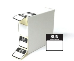 Day Sunday 25x25mm Food Labels. 1000 Per Roll