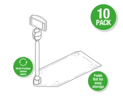 Freestanding Multi-angle Deli Ticket Holder - 10 Pack