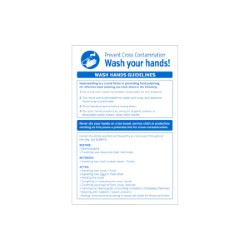 Prevent Cross Contamination - Wash Your Hands 300x200mm