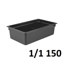 Polycarbonate Gastronorm Pan 1/1 Gn 53x32x15Cm Black