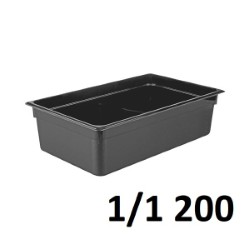 Polycarbonate Gastronorm Pan 1/1 Gn 53x32x20Cm Black