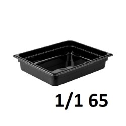 Polycarbonate Gastronorm Pan 1/1 Gn 53x32x6.5Cm Black