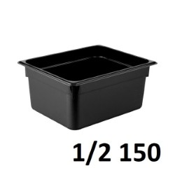 Polycarbonate Gastronorm Pan 1/2 Gn 26x32x15Cm Black