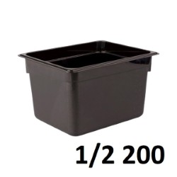 Polycarbonate Gastronorm Pan 1/2 Gn 26x32x2Cm Black