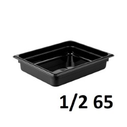 Polycarbonate Gastronorm Pan 1/2 Gn 26x32x6.5Cm Black