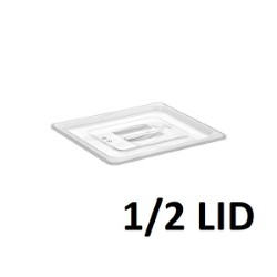 Polycarbonate 1/2 Lid Gn 26x32x1Cm Clear