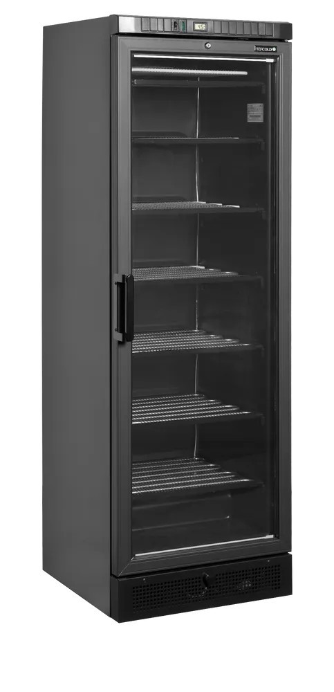 UFSC371G Glass Door Display Freezer Black