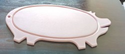 Plastic Chopping Board Pink Pig Shape