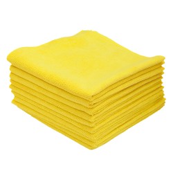 Microfiber Towels 24 Pack 40.6x40.6 Cm Yellow