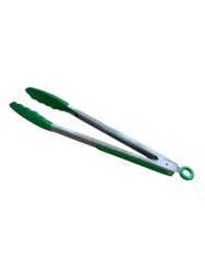 Silicone Tongs Green 12in