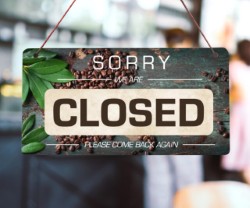 Photo Open & Closed Signs, (2-sided Print) 300x150mm.