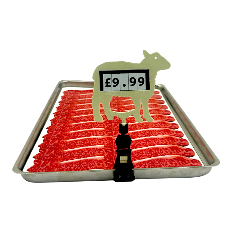 Lamb Shaped Display Price Holder with Clamp