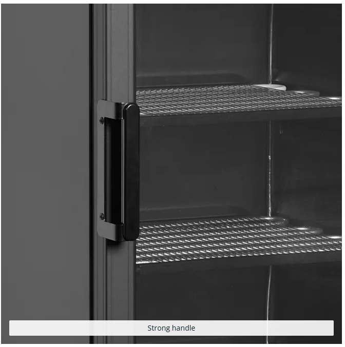 UFSC371G Glass Door Display Freezer Black