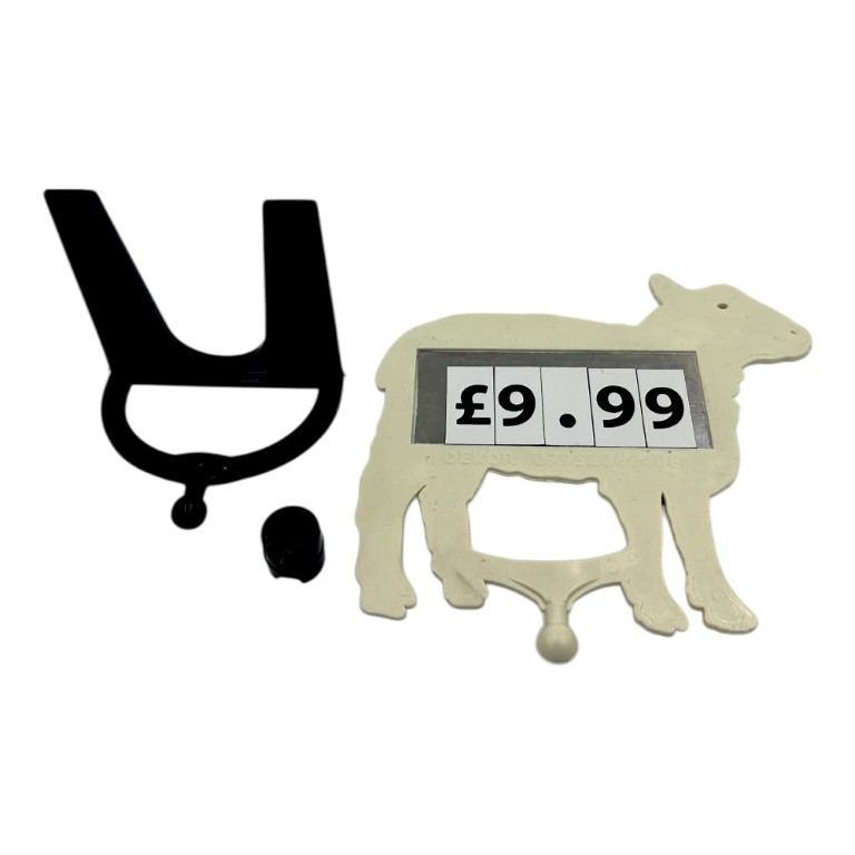 Lamb Shaped Display Price Holder with Clamp