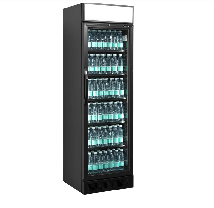 CEV425CP Glass Door Merchandiser BLACK