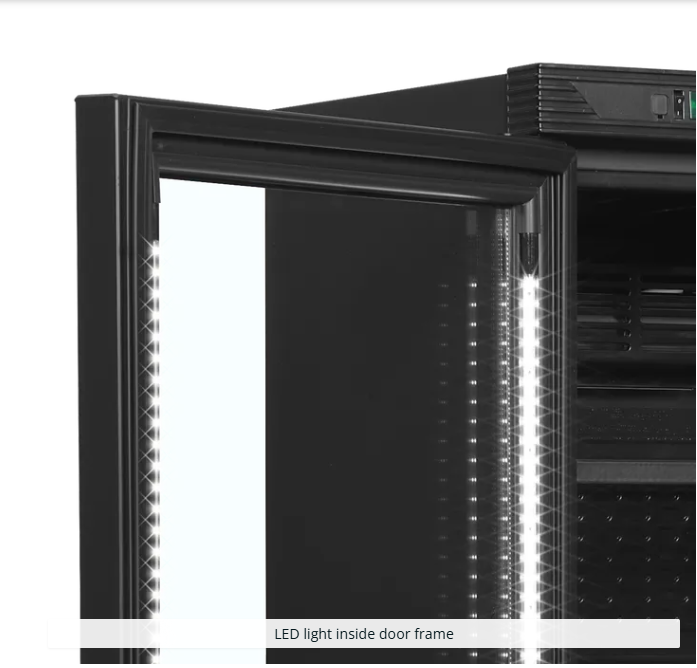 CEV425 Glass Door Merchandiser BLACK L/H