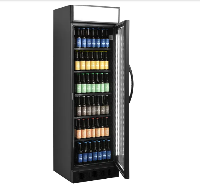 CEV425CP Glass Door Merchandiser BLACK