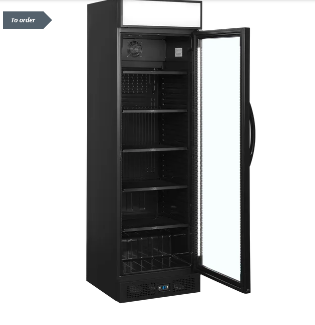 CEV435CPGlass Door Merchandiser BLACK
