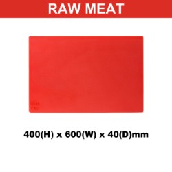 Plastic Chopping Board 400x600x40mm Multi Colour
