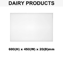 Plastic Chopping Board 600x450x20mm Multi Colour