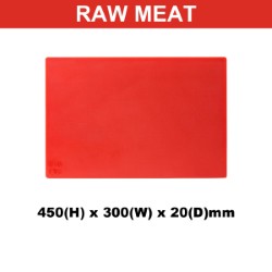 Plastic Chopping Board 450x300x20mm Multi Colour