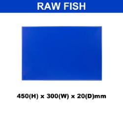 Plastic Chopping Board 450x300x20mm Multi Colour