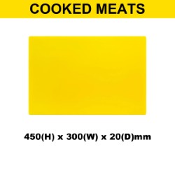 Plastic Chopping Board 450x300x20mm Multi Colour