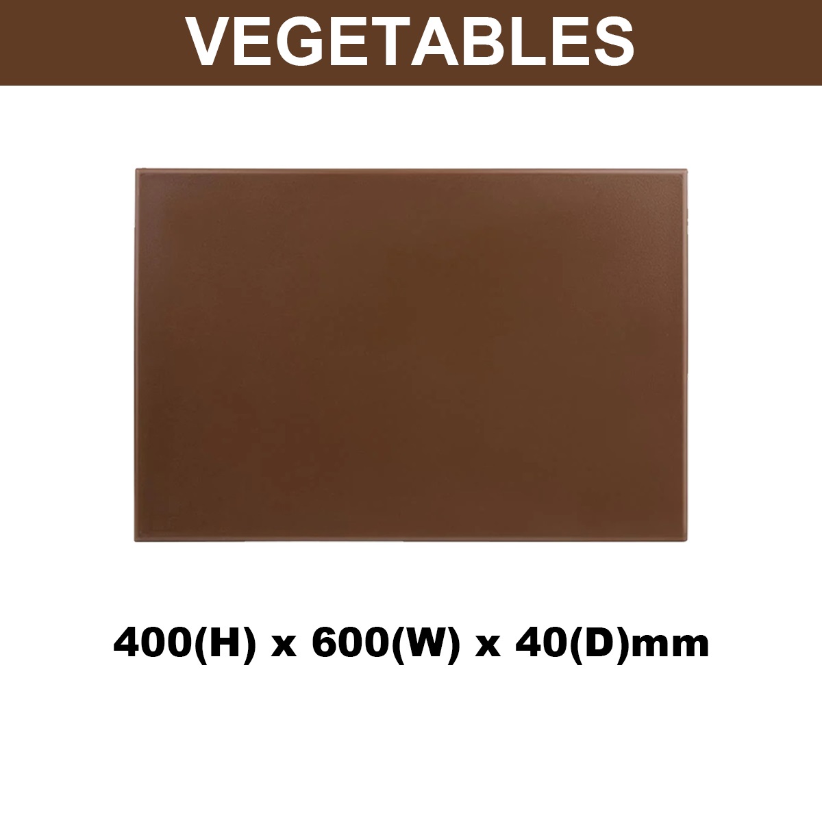 Plastic Chopping Board 400x600x40mm Multi Colour