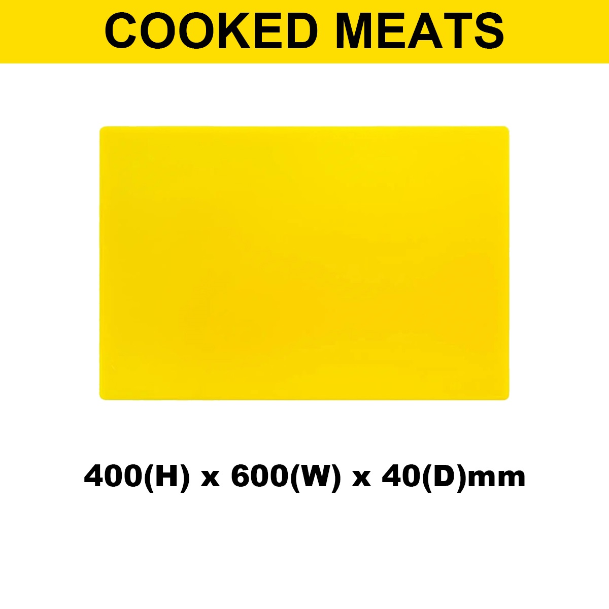 Plastic Chopping Board 400x600x40mm Multi Colour