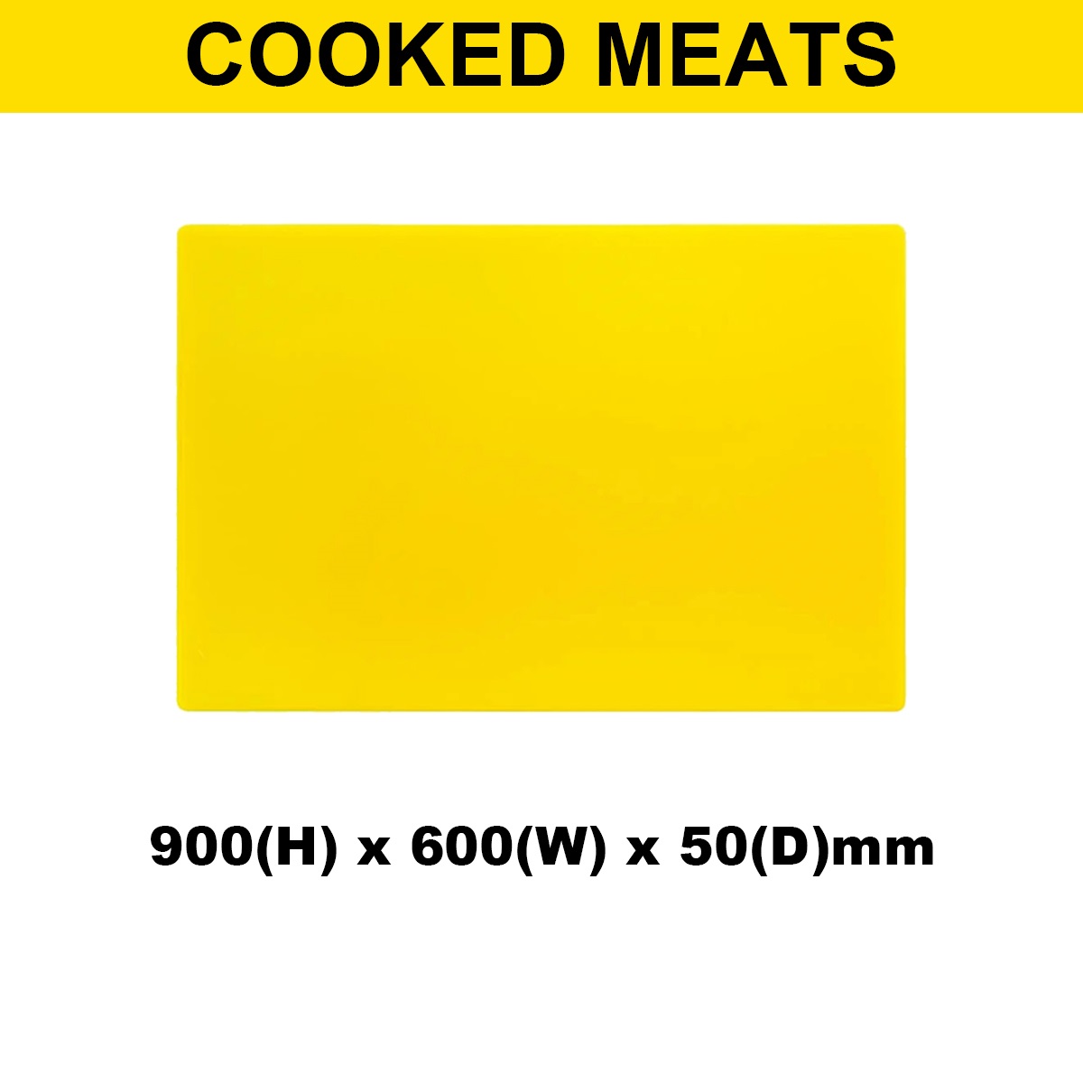 Plastic Chopping Board 900x600x50mm Multi-Colour