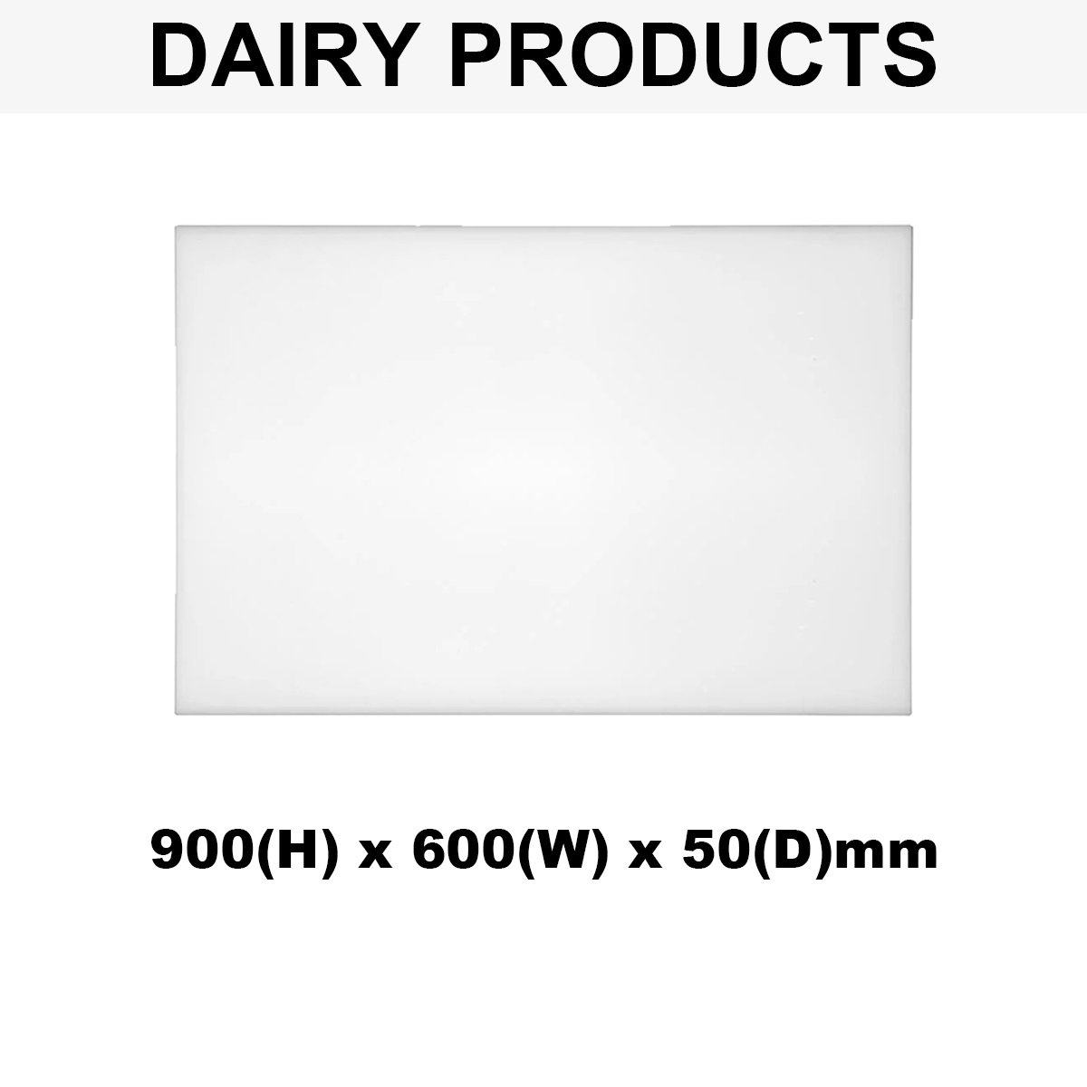 Plastic Chopping Board 900x600x50mm Multi-Colour